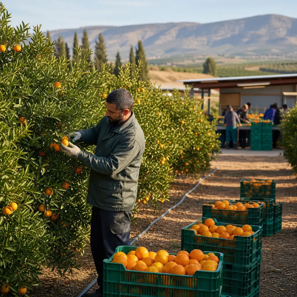Ferme d’agrumes destinée au marché local et à l’export